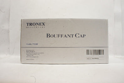 Tronex 7124B Bouffant Cap Size 24inch Blue - Box of 500